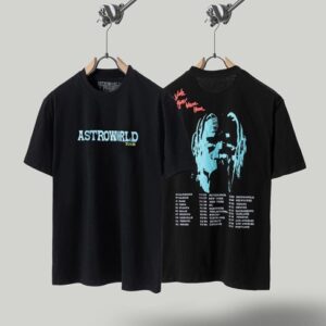 Astroworld Tour Dates Black T Shirt