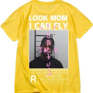 Cactus Jack Look Mom I Can Fly Shirt Yellow