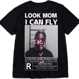 Cactus Jack Look Mom I Can Fly Shirt – Black