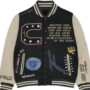 Travis Scott Cactus Jack Manifest Letterman Varsity Jacket